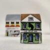 Dedales casita decorativos hechos en porcelana