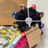 Pack de bobinas en forma de estrella de hilo de lino
